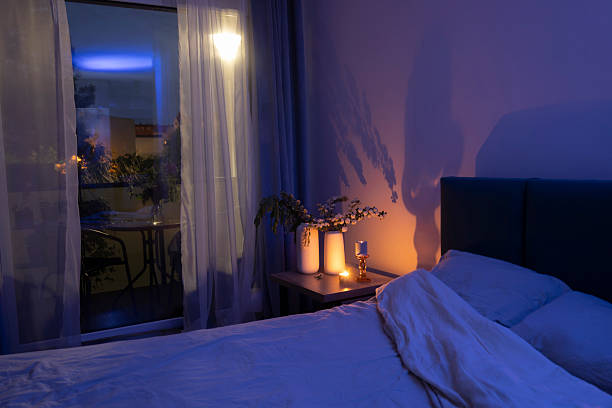 Calm evening atmosphere with soft lighting