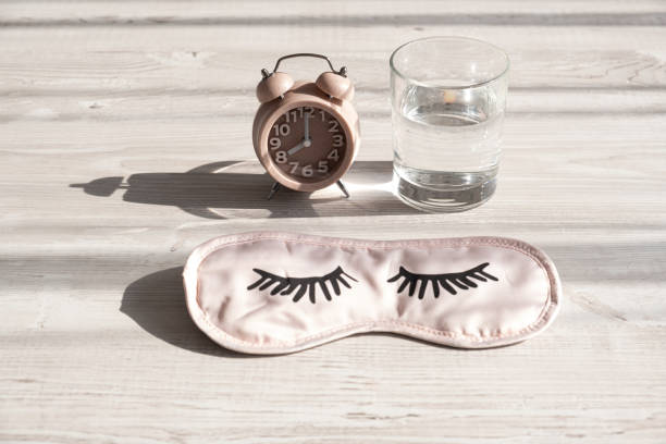 Glass of water on a calm evening table setting
